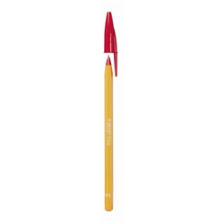 Orange Ball Pen Red [Pack 20]